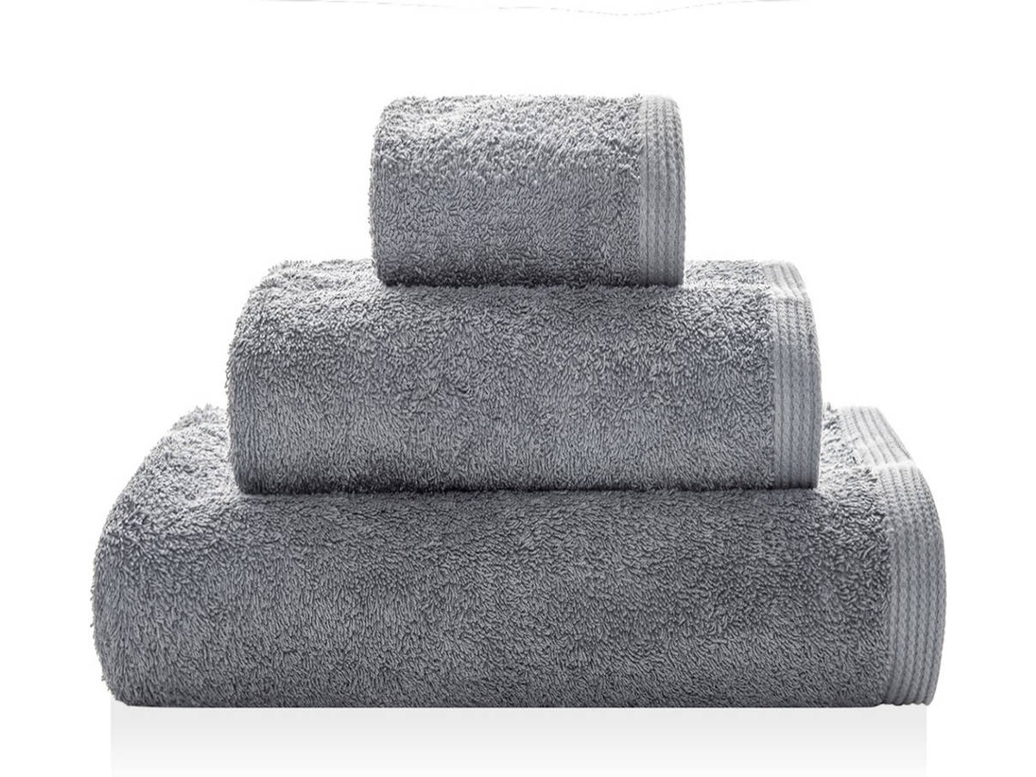 Toalha BEST INTERIOR Sage (Cinzento - Algodão - 50x100 cm)