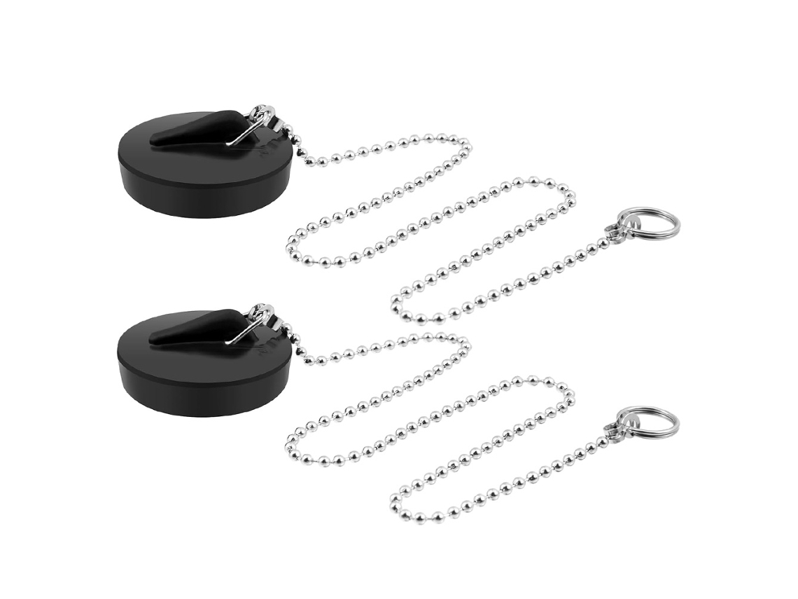 Conjunto de 2 Tampões para Ralo, borracha, AQUAFORGE
