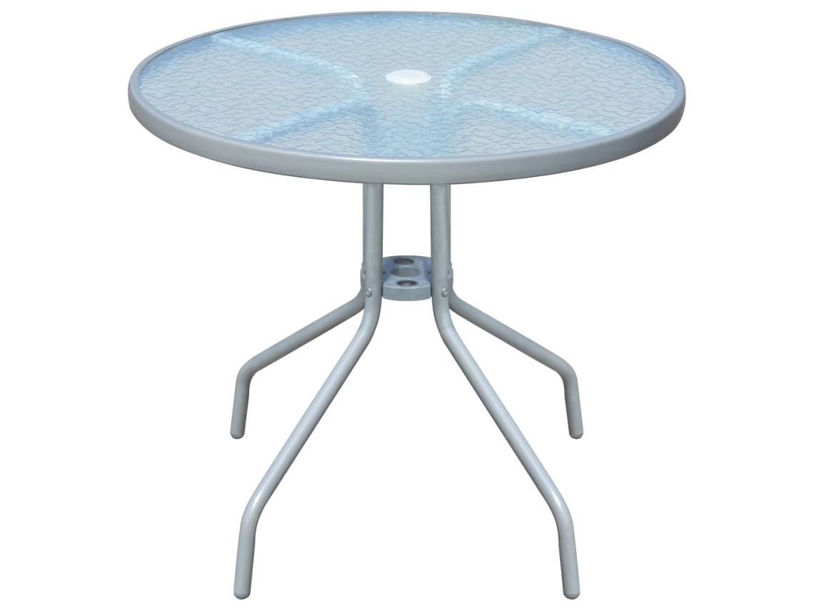 Vidaxl Mesa De Bistrô 80x71 Cm Aço Cinzento