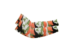 Mangas de Proteção Solar Uv para Braços CZHHMART Unissexo, Upf 50+,cooling Sports Sleeve3 Itens Camuflagem Laranja