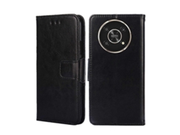 Capa De Celular For Honor X30 5g Em Couro Com Textura De Cristal