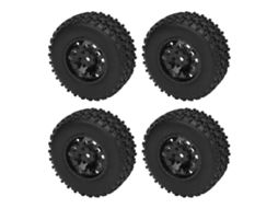 Pneus E Rodas Rc Para Caminhão Short Course 1/10, Diâmetro 110mm, Conector 12mm, Compatível Com Slash Arrma 4x4 2wd (4pcs)