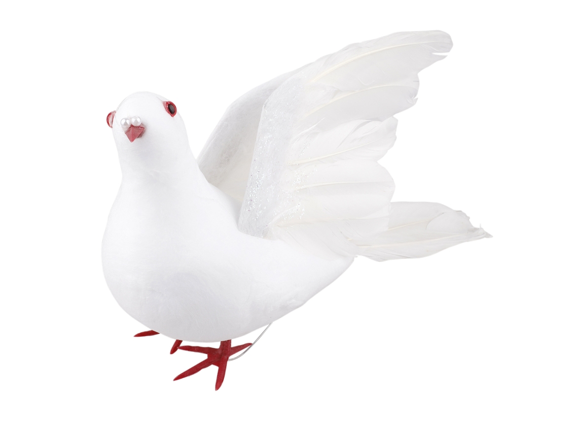 Palomas De Papiro Simuladas Decoração Natal Festa