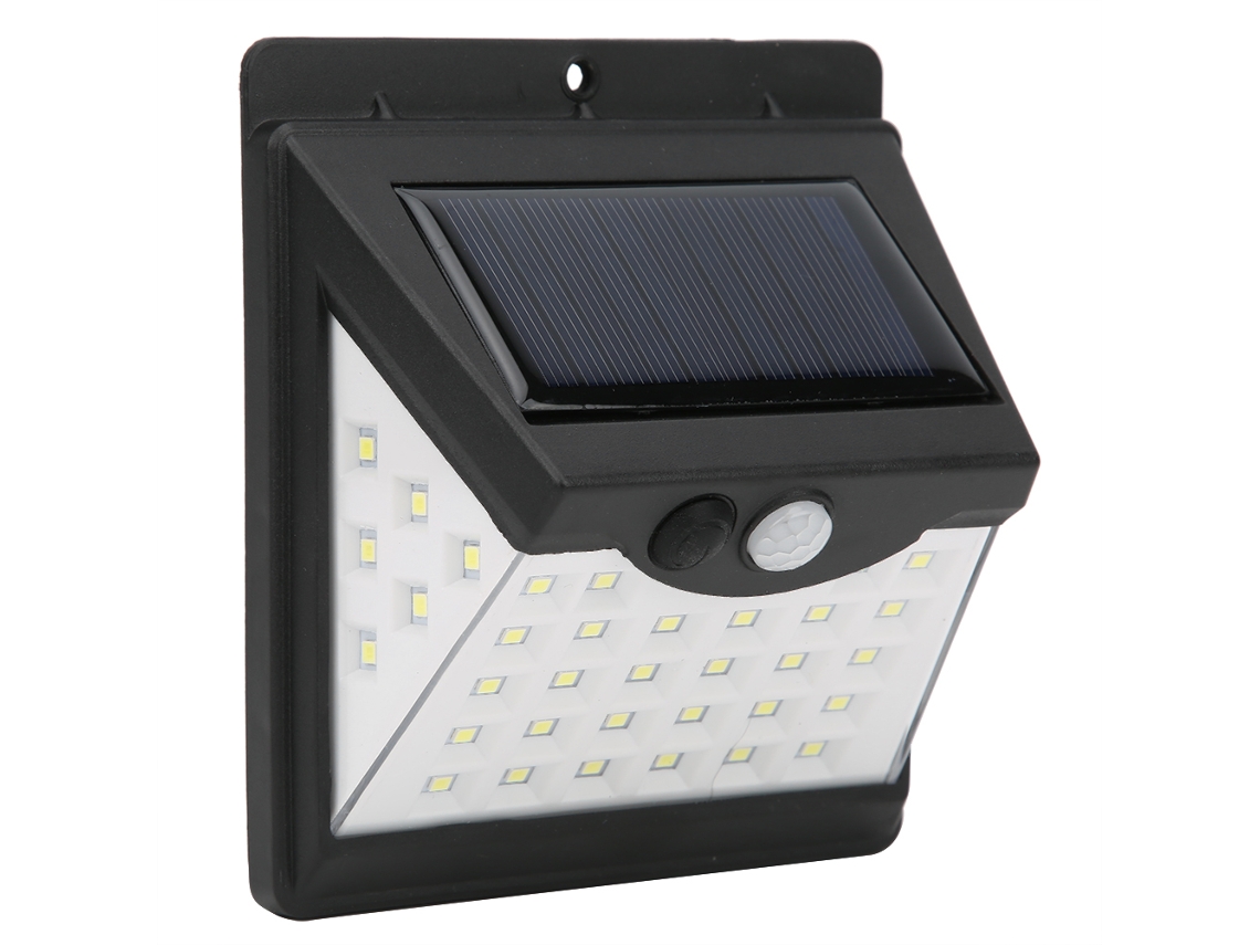 Lâmpada De Parede Solar Sensor 40led Externa