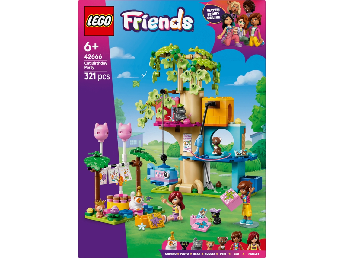 LEGO Friends: Festa de Aniversário do Gato e Casa da Árvore - 42666