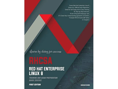 Livro RHCSA Red Hat Enterprise Linux 8 Training and Exam Preparation Guide EX200 First Edition de Asghar Ghori (Inglês)