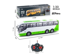Autocarro Telecomandado HALINUIA (1:30 Branco e Verde Recarregavel)