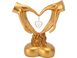 Escultura Mãos Em Forma De Coração, Estátua De Resina Sintética Com Gestos De Mãos, Símbolo Do Amor, Gokoco