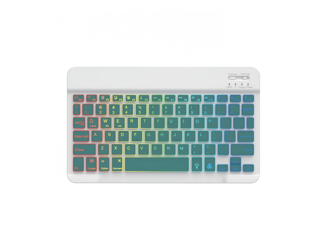 Teclado Eifson Bluetooth 10 Polegadas Retroiluminado 7 Cores - Layout Português - Verde Escuro