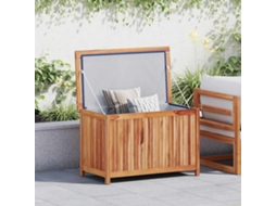 Vidaxl Caixa Arrumação Para Jardim 90x50x58 Cm Madeira De Teca Maciça