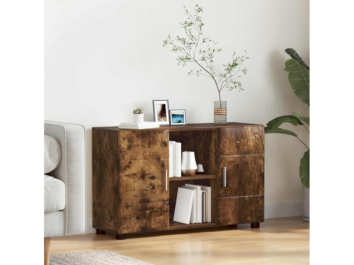 Vidaxl Buffet Florin 88,5 X 30,5 X 55,5 Cm Carvalho Defumado