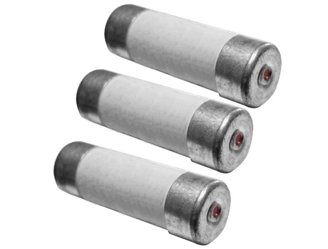 3 Fusíveis Cerâmicos 10,3x25,8mm 16a Com Luz Indicadora Zenitech