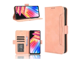 Capa De Celular Em Couro Com Textura De Bezerro E Toque Suave Para Infinix Hot 30i / 30i Nfc, Com Compartimentos Para Cartões.