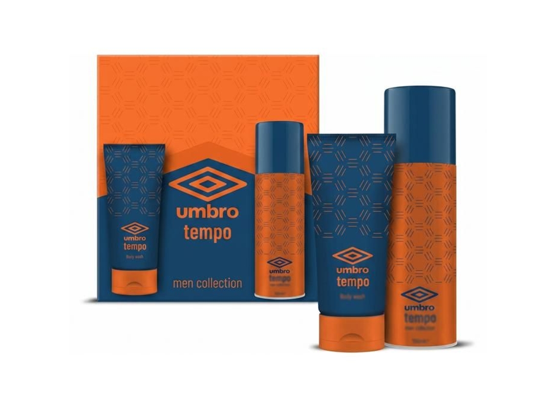 Umbro Tempo Cofre Desodorante Spray Gel De Banho 150ml+150ml