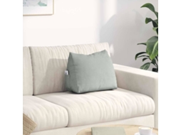 Vidaxl Travesseiro Para Costas Cinzento-claro 45 X 20 X 35 Cm