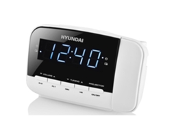 Rádio relógio HYUNDAI com Projetor Led, Alarme para Casa, Rádio Fm e Projeção.