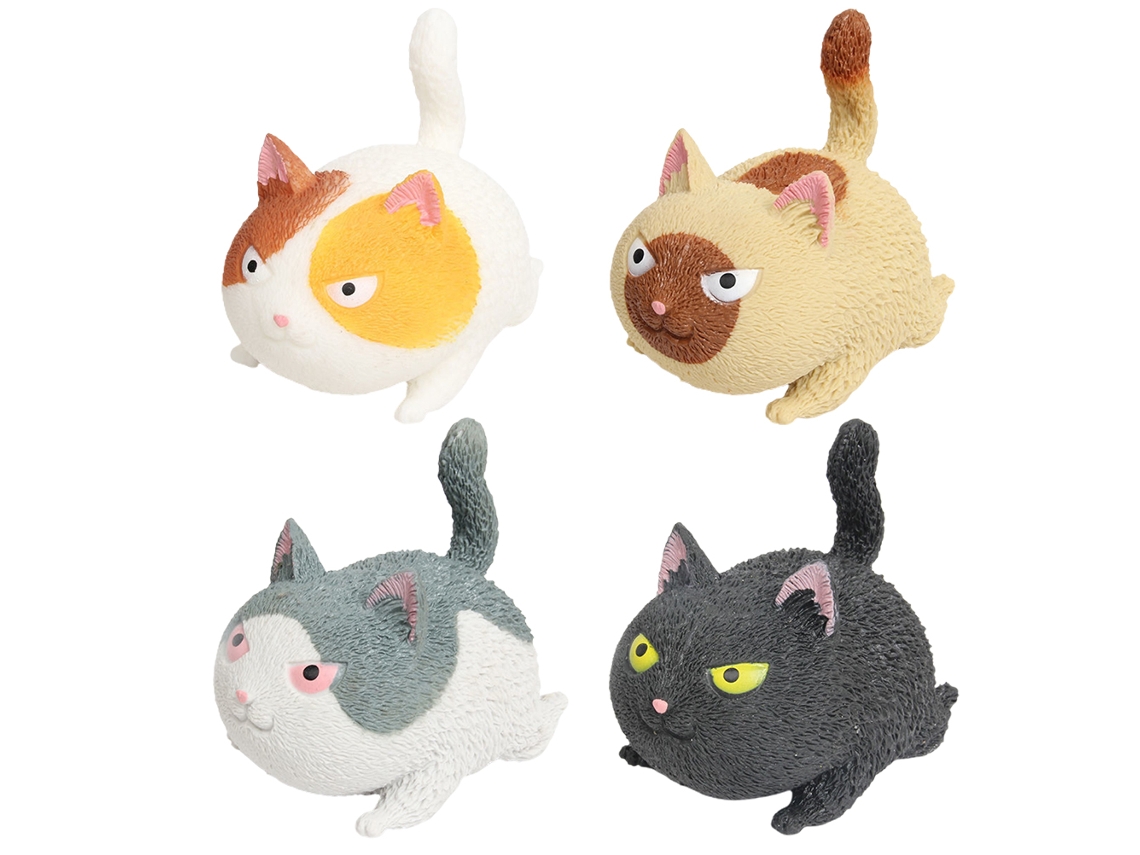 Ats pelota em Forma de Gatso Bonito e Irritado Brinquedo para Aliviar o Estresse Presente para Crianças e Adultos
