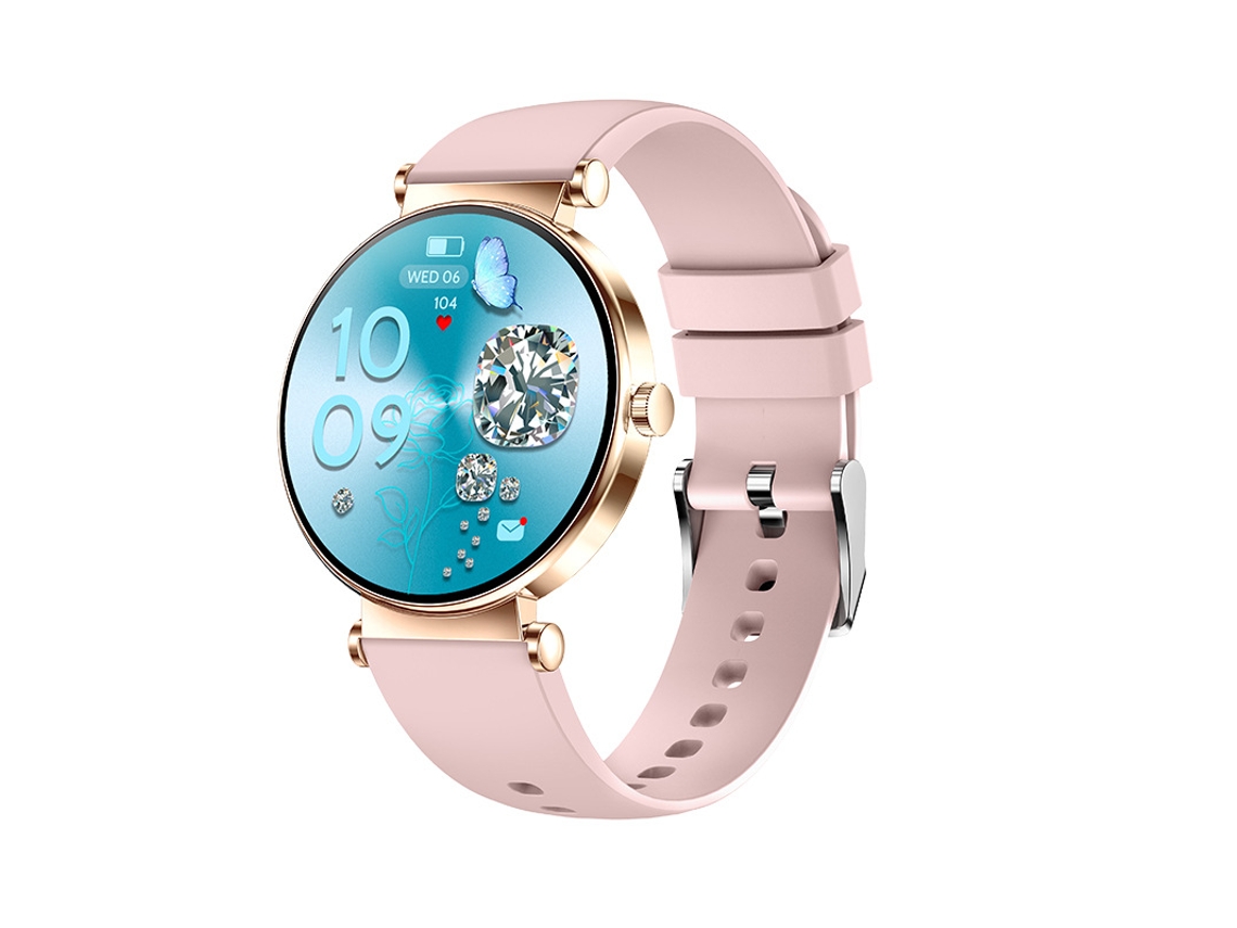 Smartwatches Yizhood Y16 Feminino (ecrã Amoled - Monitoramento De Saúde - Múltiplos Desportos - Função De Chamadas - Ouro Rosa)