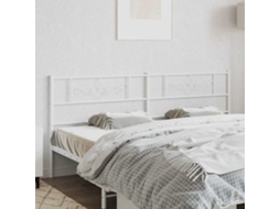 Vidaxl Cabeceira De Substituição 180 Cm Metal Branco