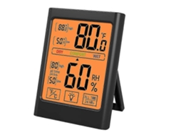 Termômetro E Higrômetro Digital Para Ambientes Internos, Com Medidor De Umidade E Temperatura. Nostalgia88