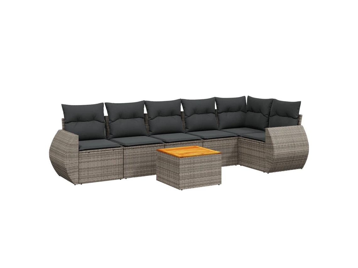 Garden Sofa Set, Garden Sofa Sets Vidaxl Cinzeto Rattan / Vime (n/a)