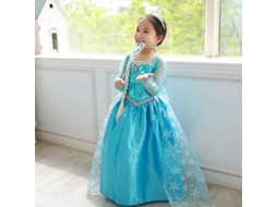 Vestido De Princesa Elsa Frozen Para Meninas Traje De Cosplay Festa De Natal Carnaval Infantil