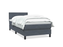 Box Spring Bed, Box Spring Beds Vidaxl Cinzeto Veludo (80 X 210 Cm)