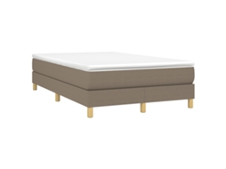 Box Spring Bed, Box Spring Beds Vidaxl Cinzento-acastanhado Tecido (120 X 190 Cm)