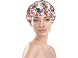 Touca De Banho Feminina, Reutilizável, Impermeável, Dupla Camada, Com Elástico, Ideal Para Cabelos Longos, Com Formato