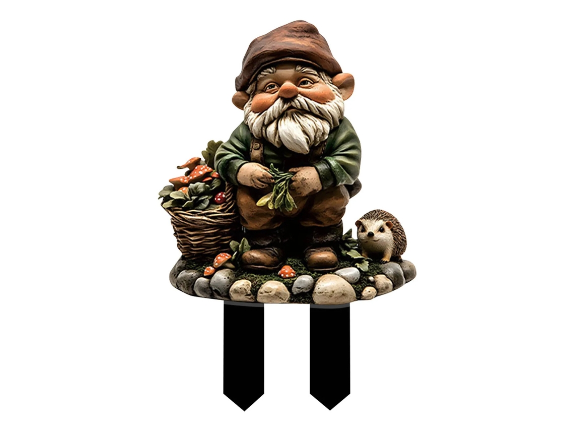 Decoração De Plantador Externo Dwarf Gnome Garden 2d