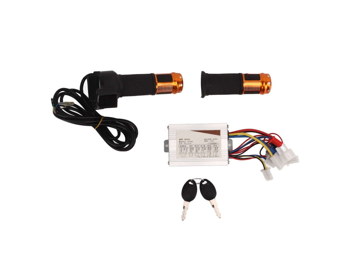 Controlador De Velocidade Para Motor Dc Com Escova 48v 800w Com Manopla Giratória Universal Para Bicicleta Elétrica