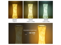 Lâmpada de Mesa Led com Abajur de Tecido S/MARCA