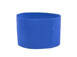 Bracelete De Capitão Para Futebol Com Ajuste Elástico E Design Durável Em Nylon Cor Azul