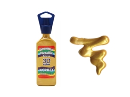 Dimensional Relevo 3D Metallic 35Ml Ouro 12312532 Acrilex 