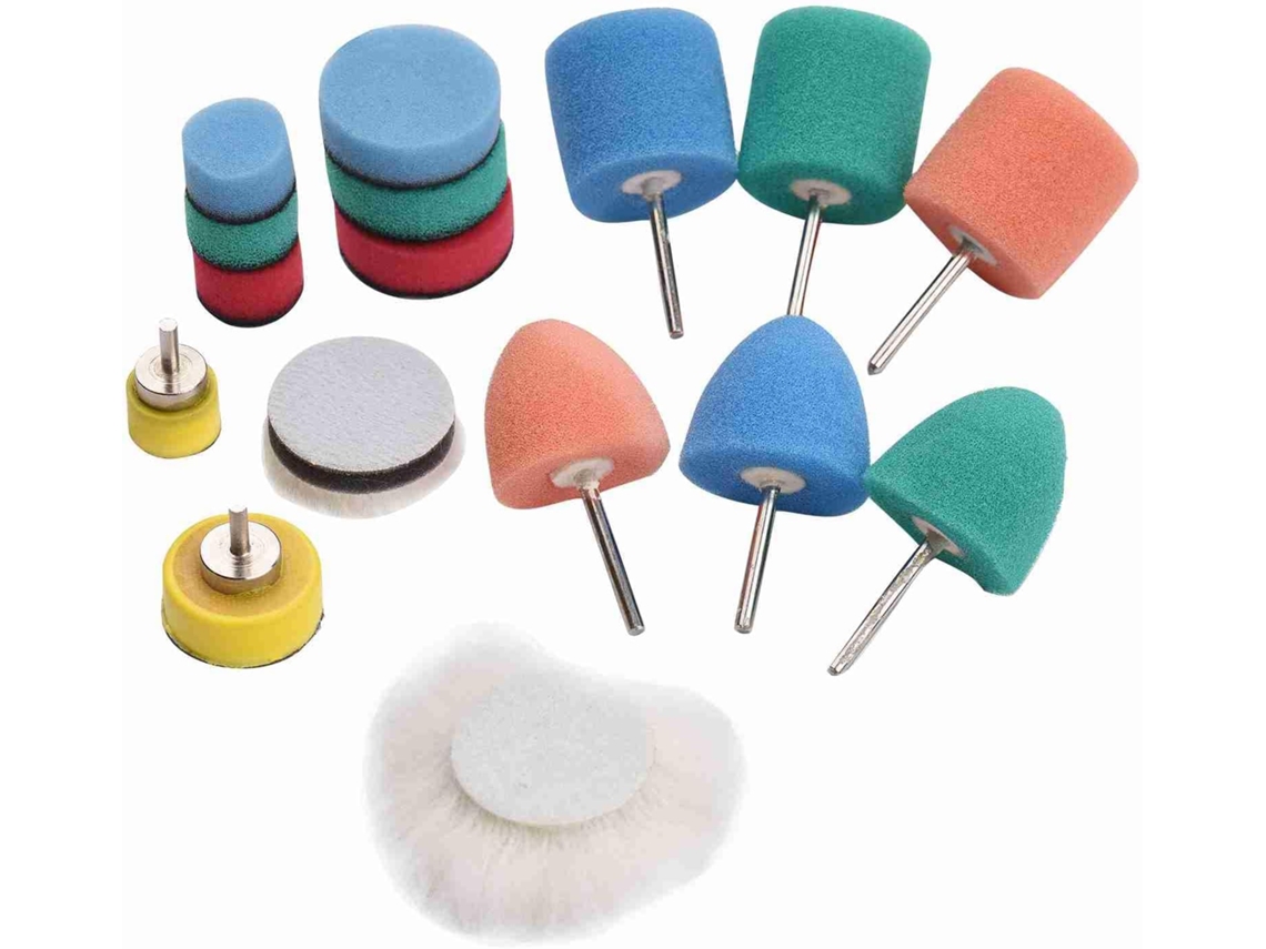 Mini Discos De Polimento Para Polimento, Kit Com 16 Peças Fibra Nylon