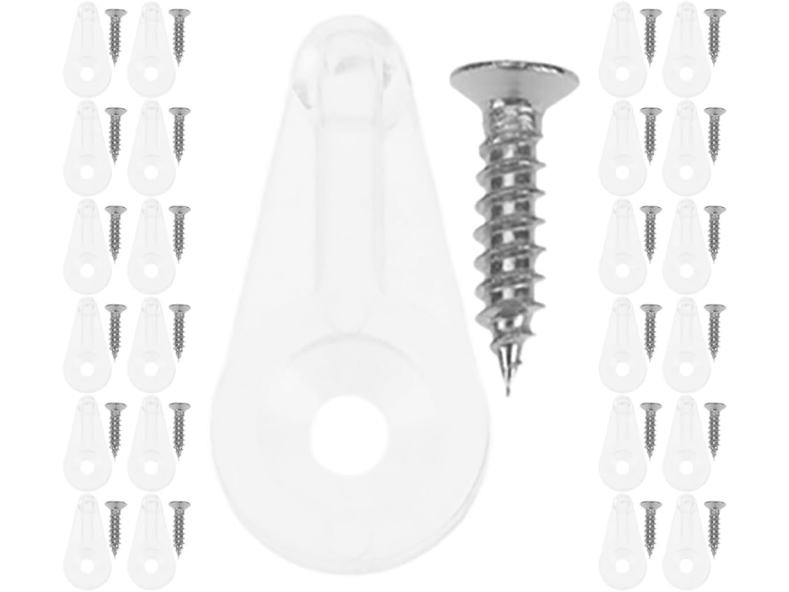 Parafusos De Fixação Vidro Para Armário Hohopeti, 50 Unidades Design Simples Para Instalação Rápida E Suporte Confiável