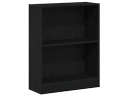 Conjunto 1 Armário Moderno Para Livros Vidaxl Preto Derivados De Madeira (60 X 24 X 76 Cm)