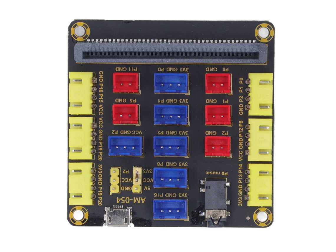 Placa de expansão Microbit Tipo B (alimentação USB, expansão de som)