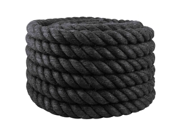 Vidaxl Corda De Juta 60 Mm Preto 100% Juta Tossa