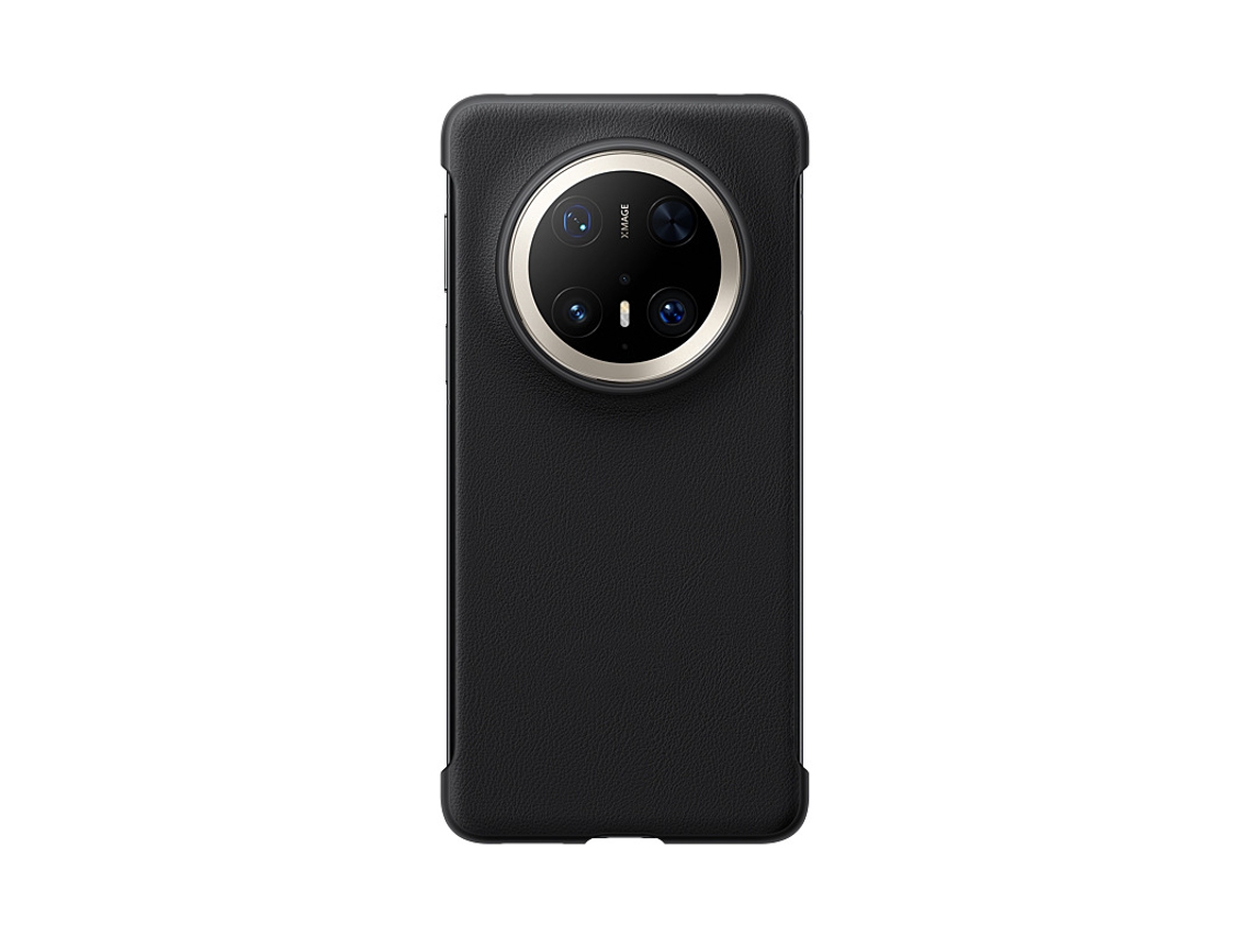 Capa Traseira Única Sem Moldura Em Couro Vegano (huawei Mate70 Pro/70 Pro Yadan Black)