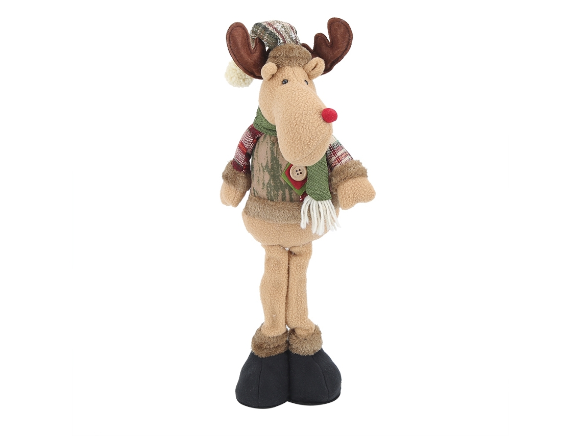 Laxiscreed Boneco De Natal Elk Macio E Encantador Para Decoração Festiva E Brinquedos