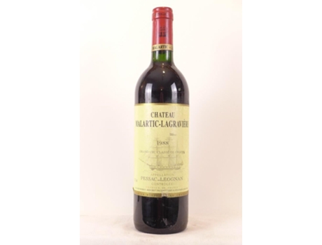 Vinho Tinto CHÂTEAU MALARTIC-LAGRAVIÈRE 1988 (75 cl - 1 unidade)
