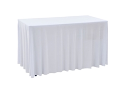 Conjunto 2 Capa de mesa VIDAXL White Fabric (120x60,5x74cm)