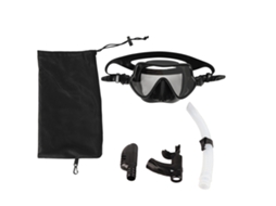 Óculos de Mergulho Snorkel Plegáveis Adulto Preto