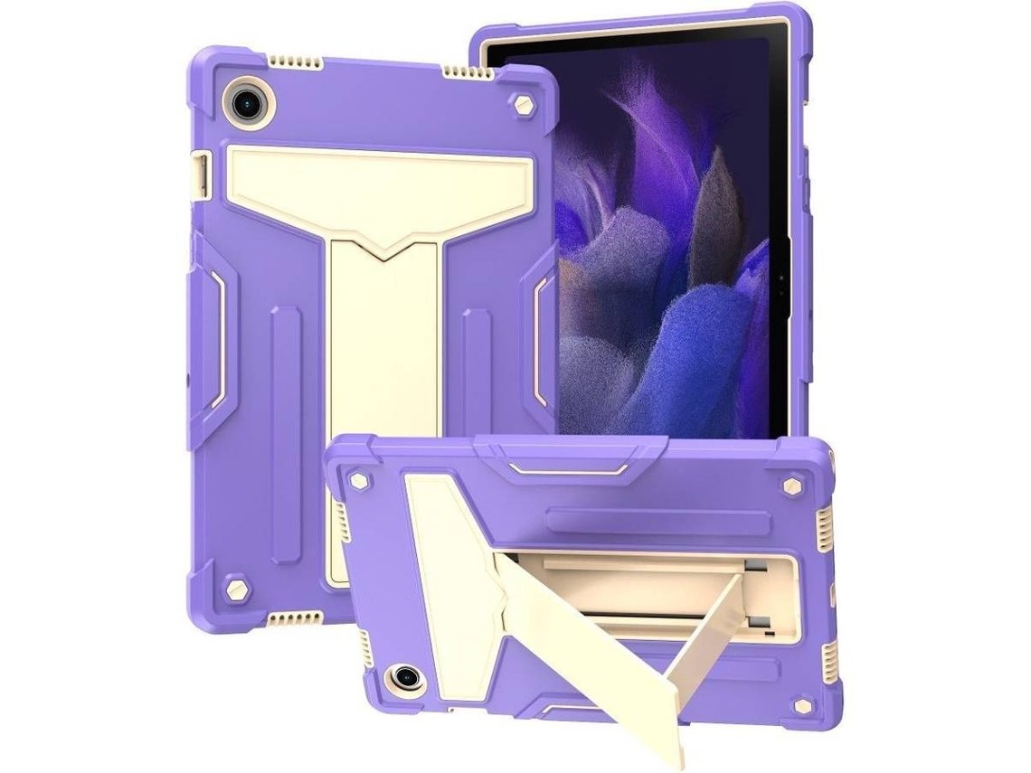 Elysve Capa Protetora Para Samsung Galaxy Tab A8 10,5 Polegadas 2021, Proteção Antiqueda, Cor Roxa