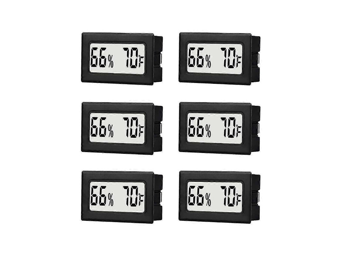 Mini Termômetro E Higrômetro Digital Para Ambientes Internos Com Sensor De Temperatura E Umidade, Monitorando A Temperatura Em Fahrenheit (°f).