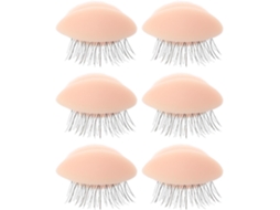 Cabeça de manequim com extensão de sobrancelha removível em silicone, 3 pares.