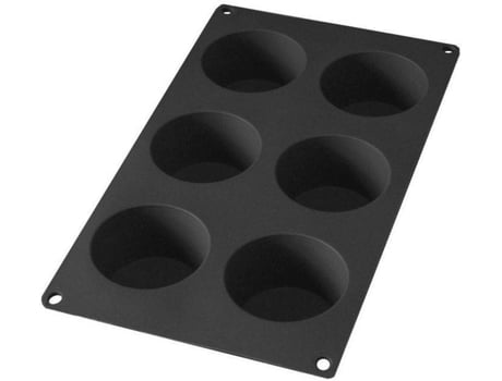 Forma para Queques LÉKUÉ p/ 6 Muffins em Silicone