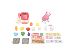 Primerox brinquedo de Caixa Registradora com Calculadora para Crianças Jogo de Role Play de Supermercado