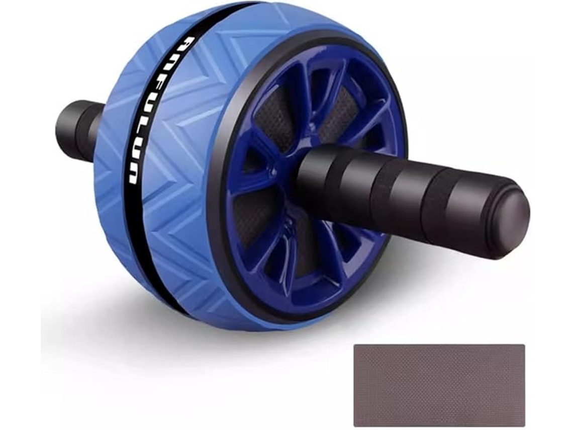 Roda Abdominal E Joelheiras, Equipamento Para Treinamento De Força Abdominal E Do Core, Azul Panoona